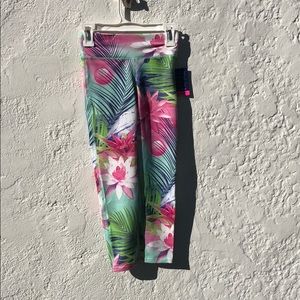 Girls Size Small GapFit Flowered Leggings